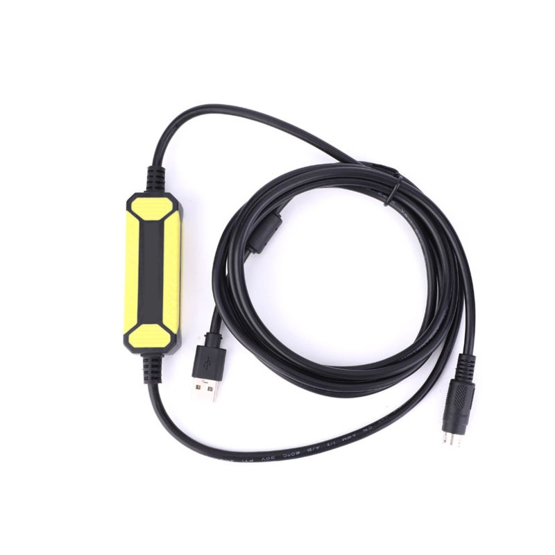 كابل برمجة USB-SC09: غلاف PVC مقاوم للماء والغبار - حلقة مغناطيسية لتقليل تداخل الإشارة لسلسلة ميتسوبيشي FX PLC - Image 1