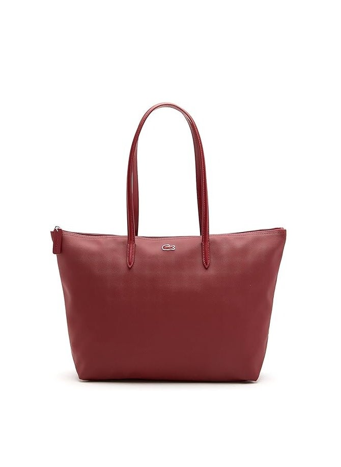 LACOSTE Lacoste Womens L.12.12 Concept Zip Tote Bag Shoulder Handbag  - Image 1