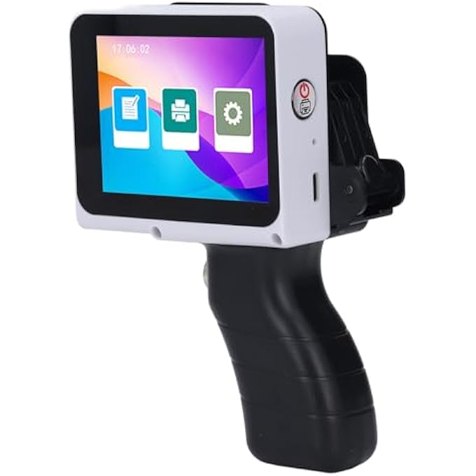 HANDHELD PRINTER, HD TOUCH SCREEN INKJET PRINTING MACHINE FOR BARCODE, CURVED SURFACES, WOOD, PLASTIC, FABRIC WITH FULL VIEW INTERFACE FOR MULTILANGUAGE SUPPORT - Image 1