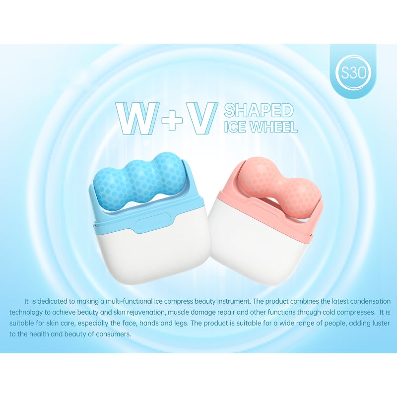 Ice Skin Roller Face Body Massage Iced Wheel Wrinkles Anti Aging Facial Slimming Massage Roller - Image 2