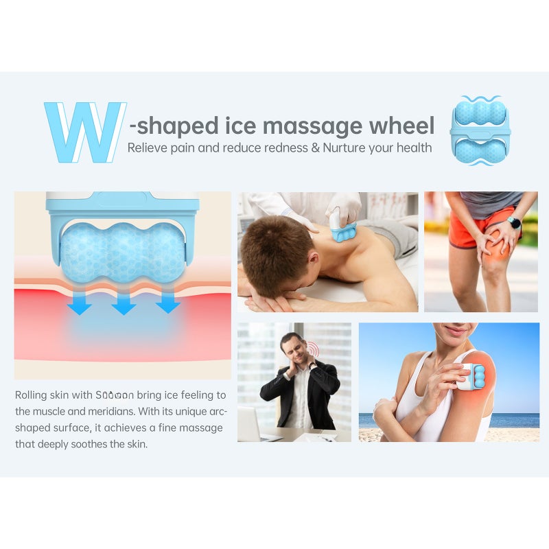 Ice Skin Roller Face Body Massage Iced Wheel Wrinkles Anti Aging Facial Slimming Massage Roller - Image 5