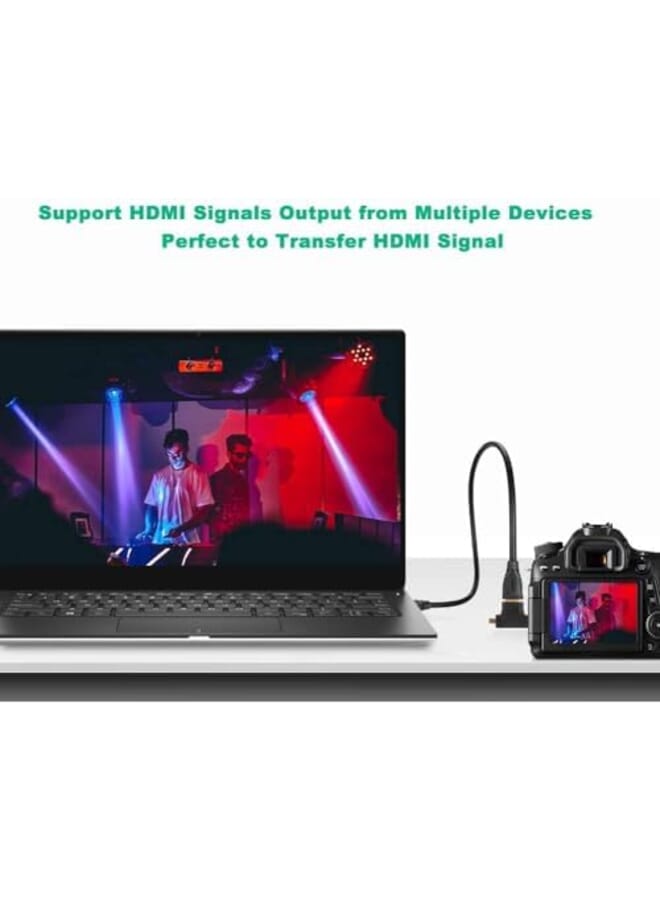 KASTWAVE 3 In 1 Hdmi To Mini Micro Hdmi Adapter Mini Micro Hdmi Male To Hdmi Female Universal T Adapter With Gold Plated Connector 2 Pcs Compatible With Digital Camera Camcorder Tablet Laptop - Image 4