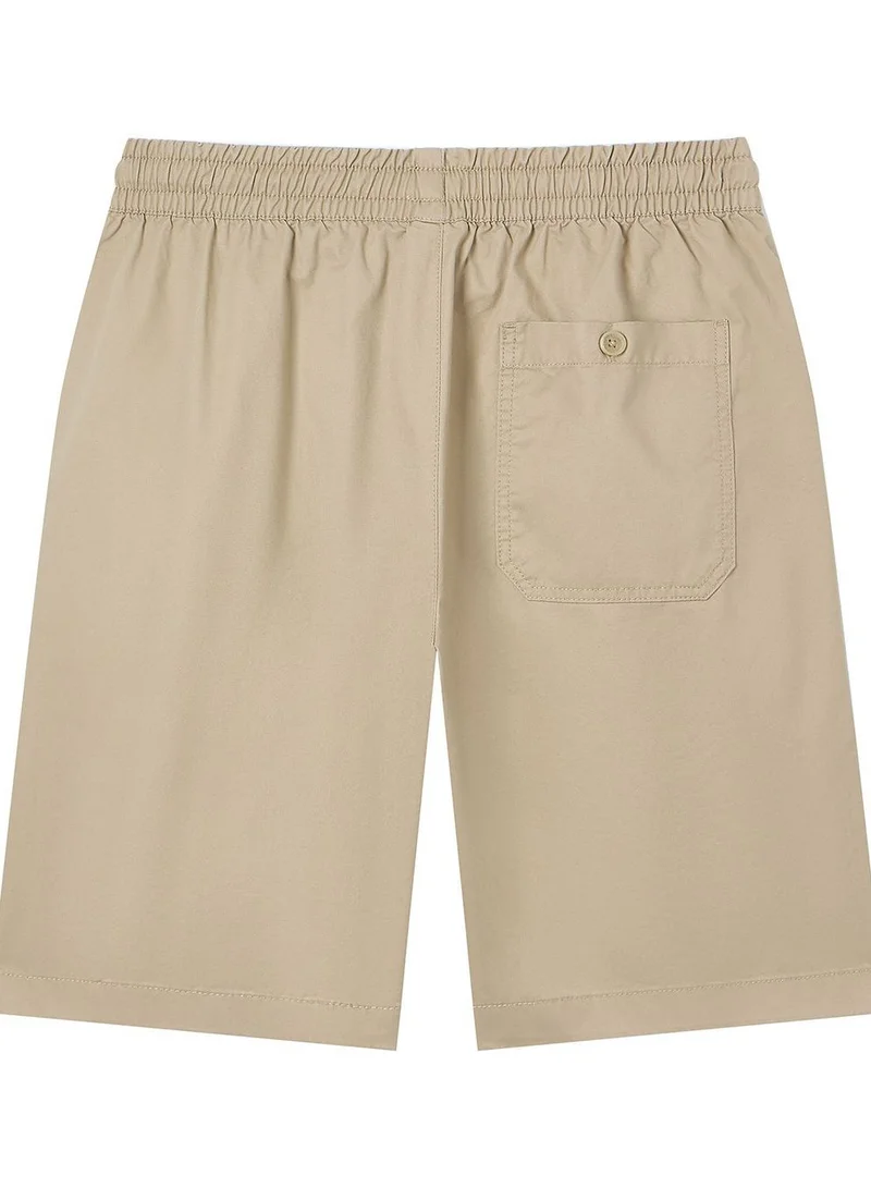 Giordano  Men's Slim Peach Twill Elastic Shorts for Men | Best Price UAE