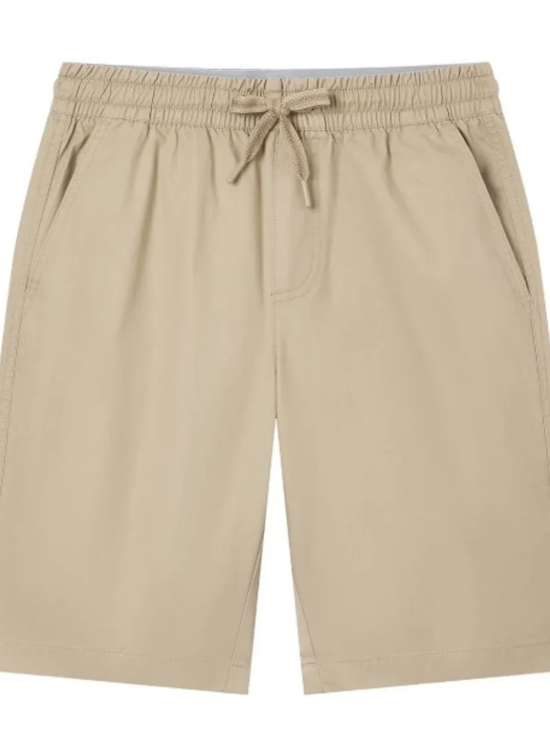 Men's Slim Peach Twill Elastic Shorts