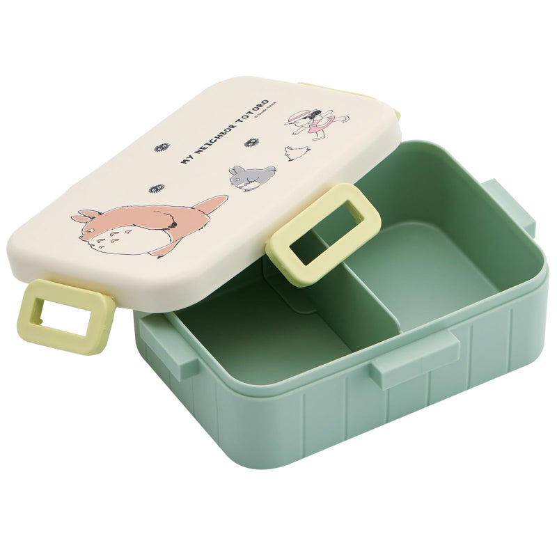 Skater My Neighbor Totoro Bento Lunch Box (21.98oz) Cute Lunch Carrier with Secure 4-Point Locking Lid - Authentic Japanese Design - Durable, Microwave and Dishwasher Safe - Marching Totoro - Image 2