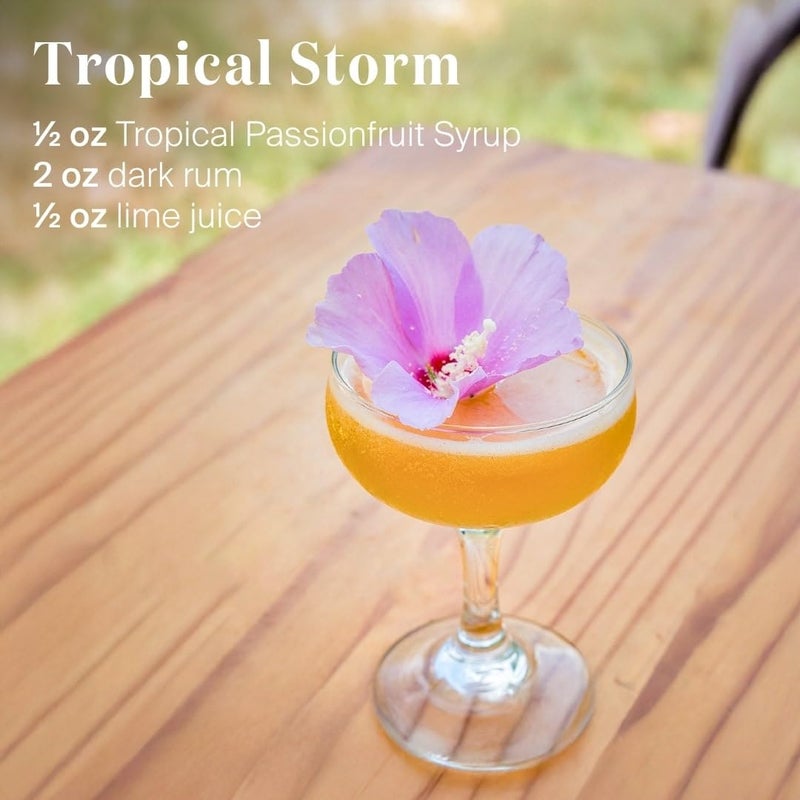 شراب ليبر & كو. من فاكهة الباشن الاستوائية (12.7 أونصة) - مزيج كوكتيل مصنوع يدويًا مع 50% عصير فاكهة الباشن - مثالي للأعاصير، ساتورن والمشروبات تيكي - Image 2