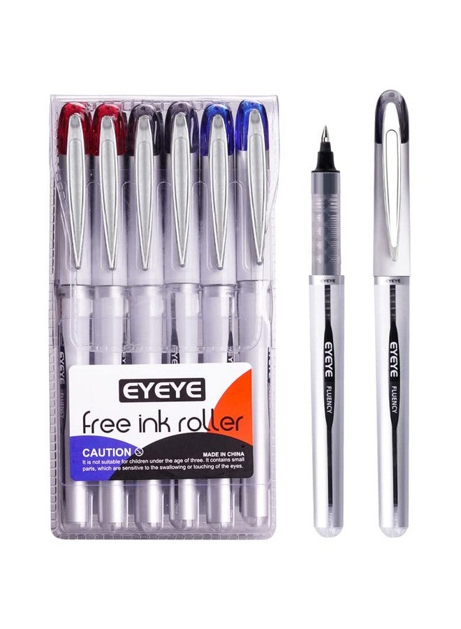 EYEYE Ultra Fluency Rollerball Pens, Fine Point Pens, 0.7Mm Medium Point Liqiud Ink Pens, Smooth Writing Gel Ink Pens Quick Dry, Office School Supplies (Assorted)  - Image 2