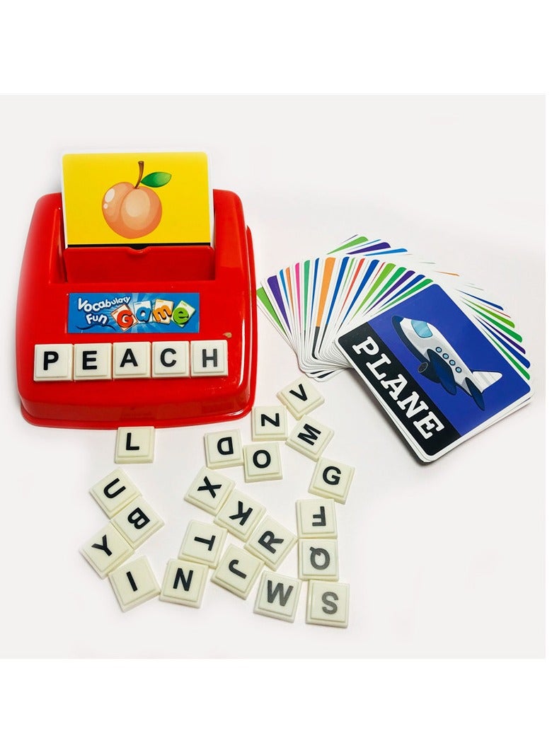Loquat Toddler Game Toy Set,30-Piece Word Cards Matching Letter Game Toy Set great with Early childhood education and learning for Toddlers Kids Boys Girls Ages 3+  - Image 4