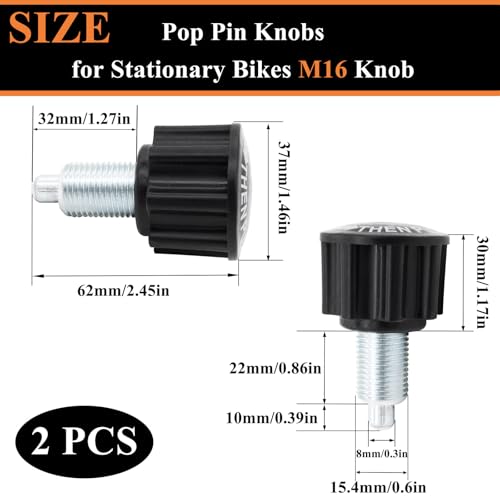 Niuohoy M16 Pull Pin Knob 2PCS Spring Adjustment Fitness Pop-up Knob Exercise Bike Replacement Parts for Fitness Equipment - Image 2