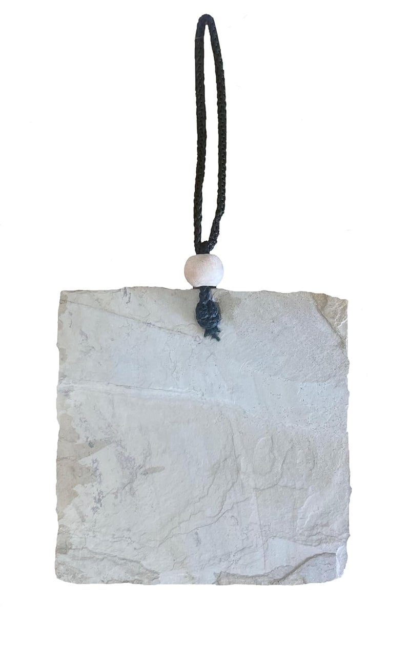NIKSANG Chipped Natural Slate Stone Engraved TAURUS Zodiac Sign 145 cm x 145 cm Beige