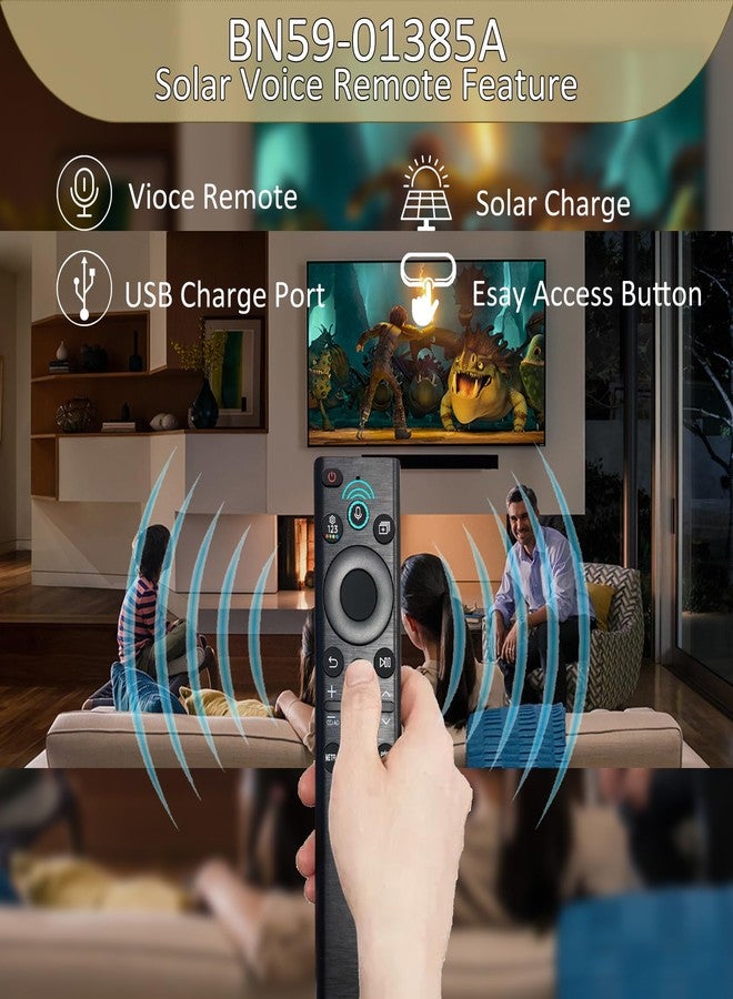 Bxmgr BN59-01385A Solar Voice Remote Control Compatible with Samsung - Image 5