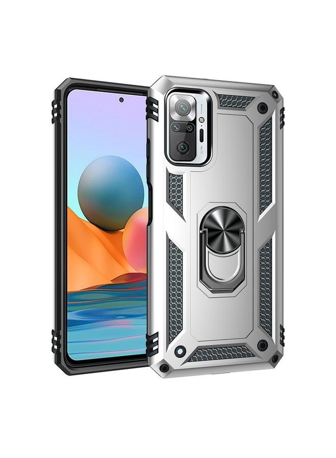 Case For Xiaomi Redmi Note 10 Pro / Note 10 Pro Max Shockproof TPU + PC Protective Case with 360 Degree Rotating Holder