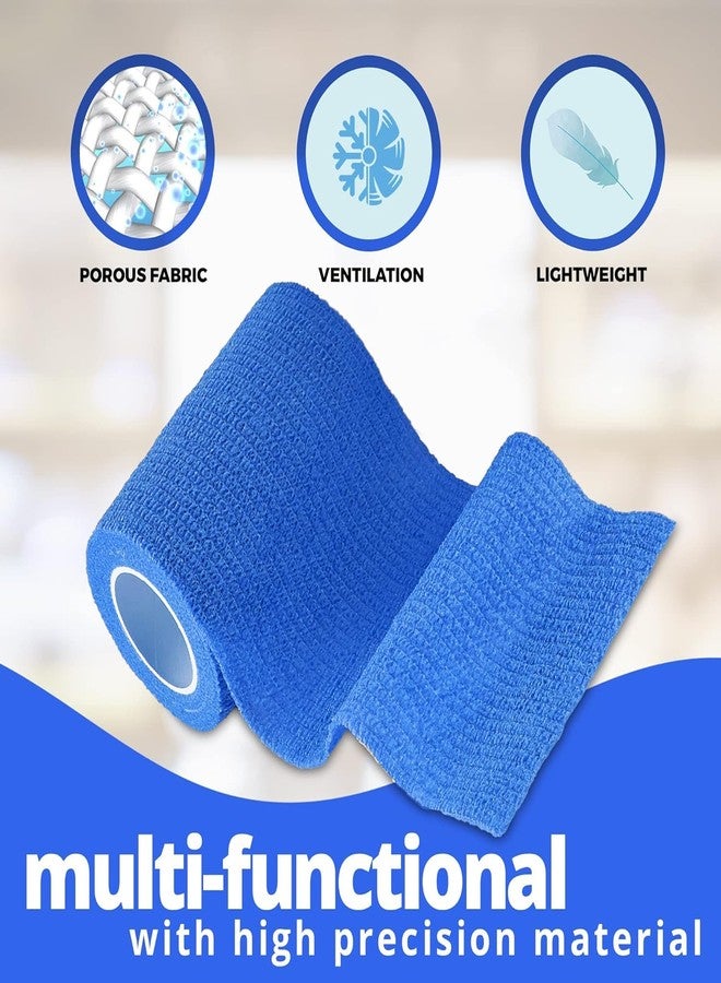 AGAM MuscleFix Breathable Self Adhesive Wrap, Athletic, Non Woven Cohesive Bandage - for Sports, First Aid Medical, Wrist, Swelling (7.5 cm X 4.5 mtr- Pack of 8) (Lavender, Purple, Orange, Black & Green) - Image 3