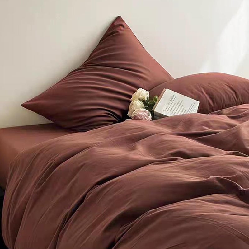 LEISUREWEEK Premium Queen Pillowcases 4 Pack - Coffee Standard - Ultra Soft 1800 Thread Count Microfiber- Double Brushed - Allergies Free - Wrinkle Resistant Pillowcase - Image 2
