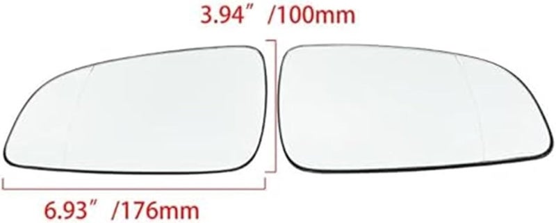 DEMULAX Heated Rear View Mirror Glass for Opel Astra H - Image 2