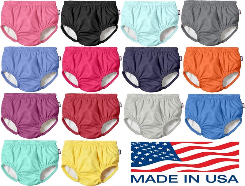 City Threads Made in USA Baby Girls and Boys Swim Diaper Cover Reusable Leakproof for Swimming Pool Lessons Beach Turquoise 1824 Months - Image 3