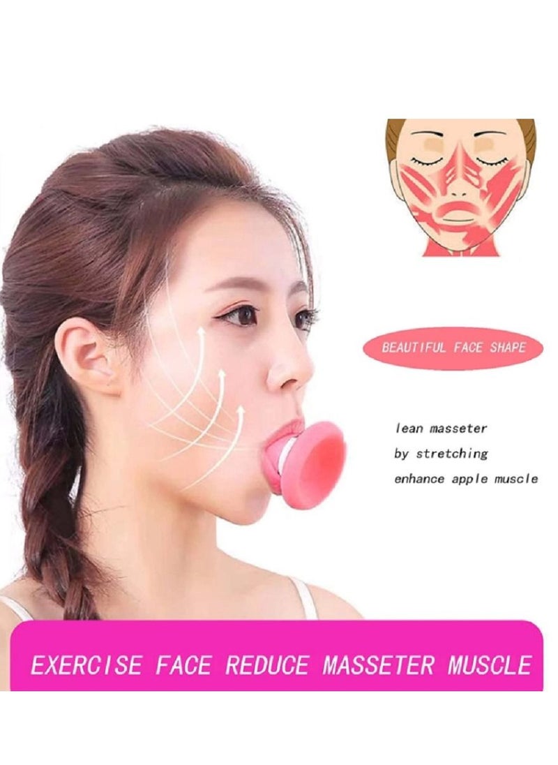 Generic - Jaw Face Neck Toning Exerciser for Women/men, Face Lift Skin Firming V Shape Double Chin Exerciser Instrument, Cute Portable Anti Wrinkle Mouth Exercise Face Slimming Trainer Tool - Image 1