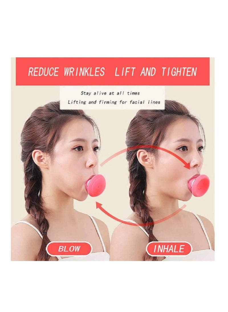 Generic - Jaw Face Neck Toning Exerciser for Women/men, Face Lift Skin Firming V Shape Double Chin Exerciser Instrument, Cute Portable Anti Wrinkle Mouth Exercise Face Slimming Trainer Tool - Image 1