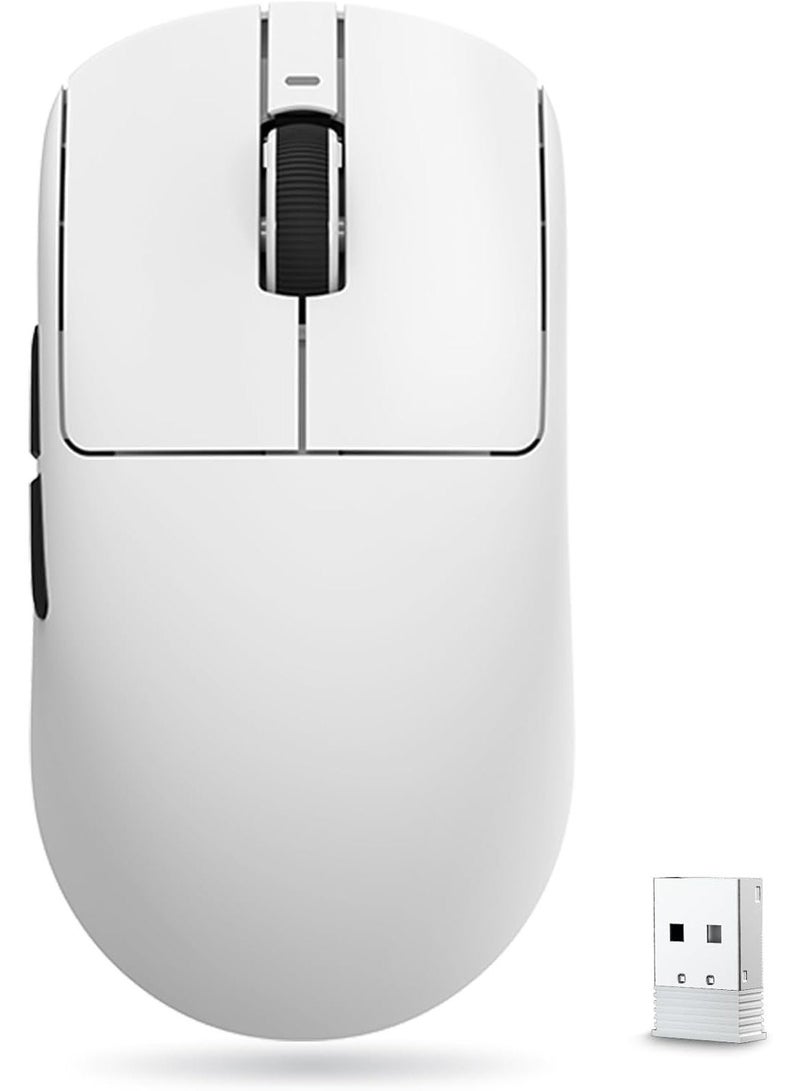 VXE ATK VX R1 Pro Wireless Gaming Mouse – Ultra-Lightweight (48–55 g), PixArt PAW3395/3395 SE Sensor, Adjustable DPI up to 26,000 (R1 Pro, White) - Image 1