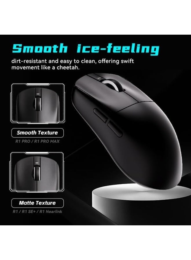 VXE ATK VX R1 Pro Wireless Gaming Mouse – Ultra-Lightweight (48–55 g), PixArt PAW3395/3395 SE Sensor, Adjustable DPI up to 26,000 (R1 Pro, White) - Image 2