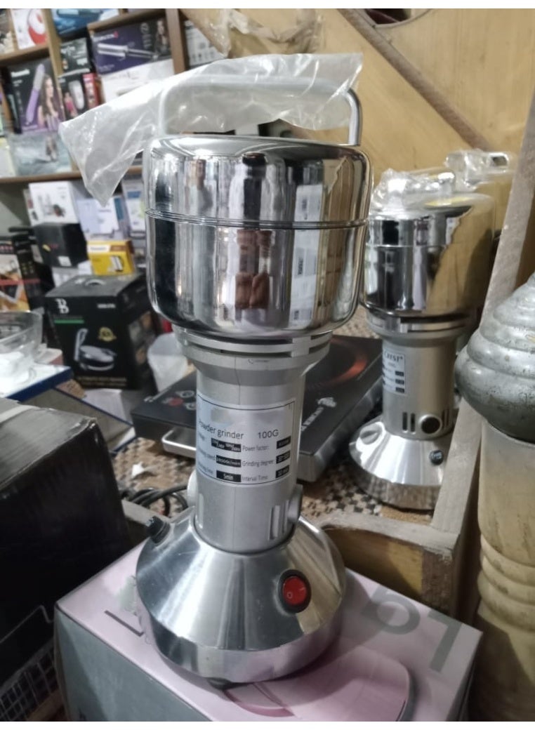 مطحنة حبوب كهربائية عالية السرعة - مطحنة توابل احترافية بقوة 1200 واط، مطحنة من الفولاذ المقاوم للصدأ الغذائي للأعشاب والقهوة والحبوب - Image 3