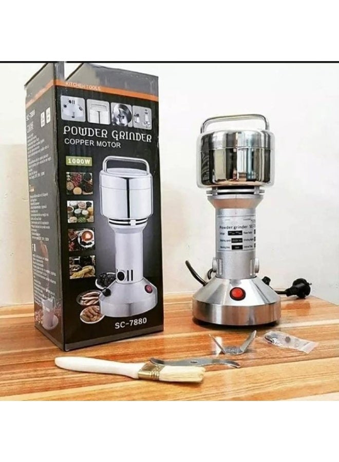 مطحنة حبوب كهربائية عالية السرعة - مطحنة توابل احترافية بقوة 1200 واط، مطحنة من الفولاذ المقاوم للصدأ الغذائي للأعشاب والقهوة والحبوب - Image 4