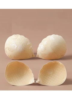 Jomo Store Push Up Self Adhesive Silicone Bra with Shell-Shaped Outer Lace Design – Strapless, Invisible, Front Closure  - Image 1