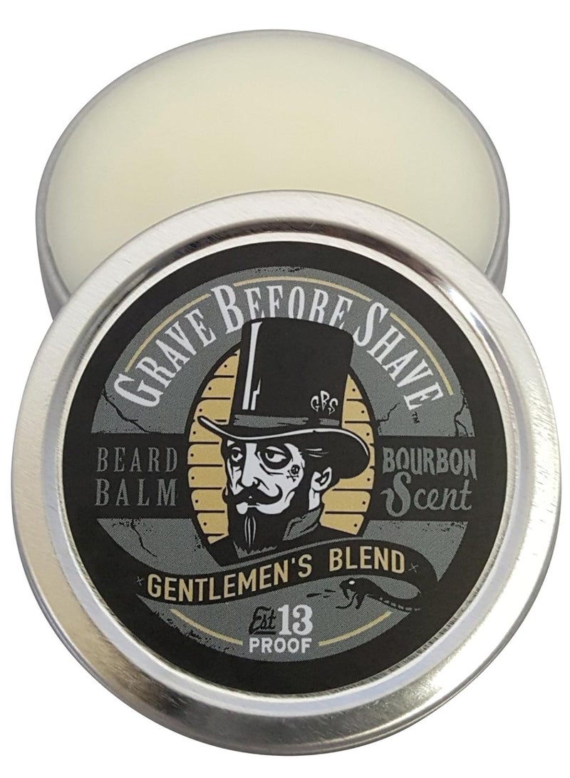 GRAVE BEFORE SHAVE Gentlemen's Blend Beard Balm (Bourbon Scent) (2 oz.) - Image 1