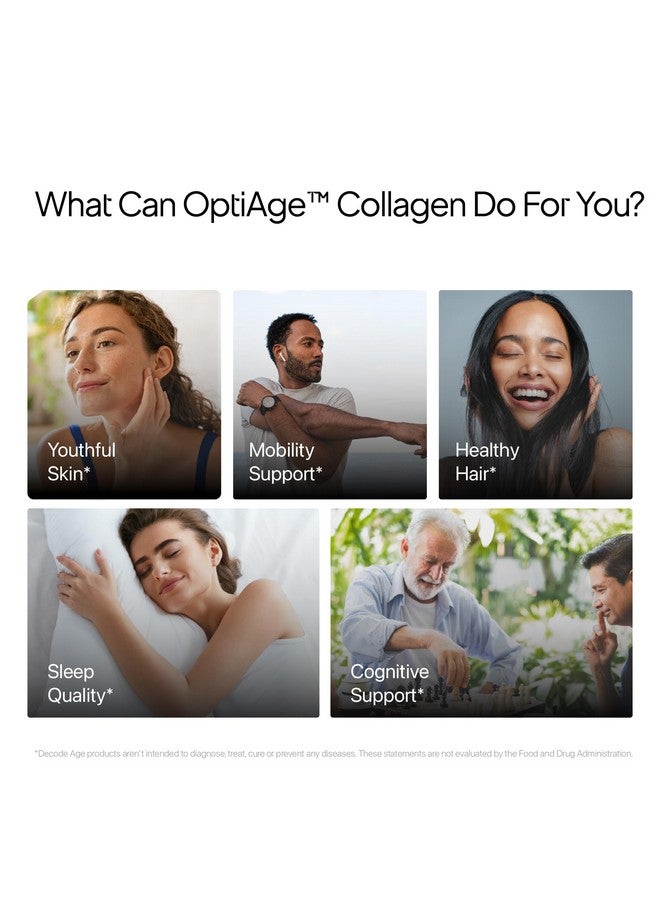 Decode Age OptiAge Collagen Supplement | Supports Hair, Skin, Bone and Joint Health | 75 gm, 14 Servings - Image 3