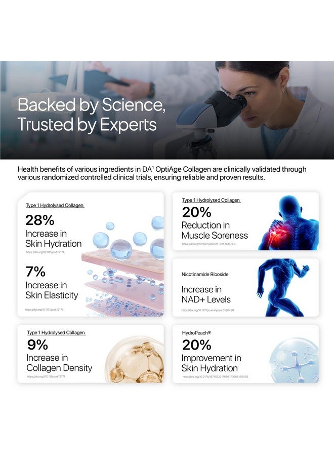 Decode Age OptiAge Collagen Supplement | Supports Hair, Skin, Bone and Joint Health | 75 gm, 14 Servings - Image 5