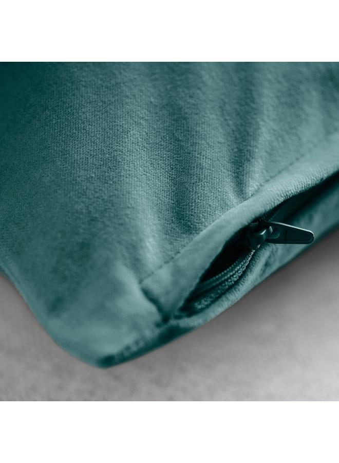 Zaboon Cushion Cover, Dark Grey-Turquoise, 65X65 Cm - Image 3