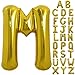 TONIFUL 40 Inch Large Gold Letter M Balloon Foil Mylar for 2026 New Year Eve Graduation Wedding Baby Shower Birthday Party Anniversary Supplies Decorations - Image 2