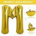 TONIFUL 40 Inch Large Gold Letter M Balloon Foil Mylar for 2026 New Year Eve Graduation Wedding Baby Shower Birthday Party Anniversary Supplies Decorations - Image 4