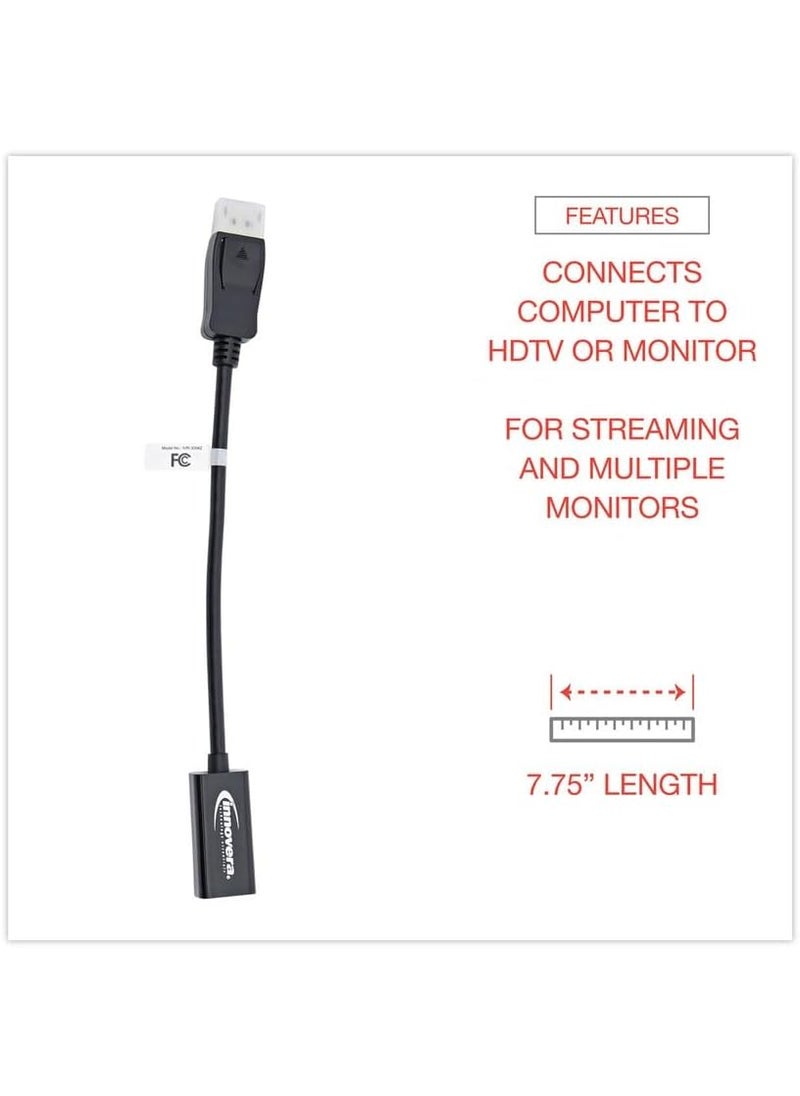 Innovera Innovera IVR30042 065 ft DisplayPortHDMI Adapter  Black  - Image 4