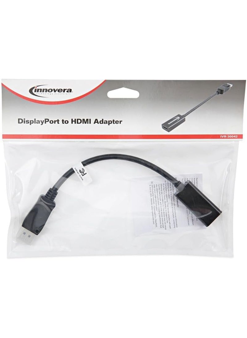 Innovera Innovera IVR30042 065 ft DisplayPortHDMI Adapter  Black  - Image 3