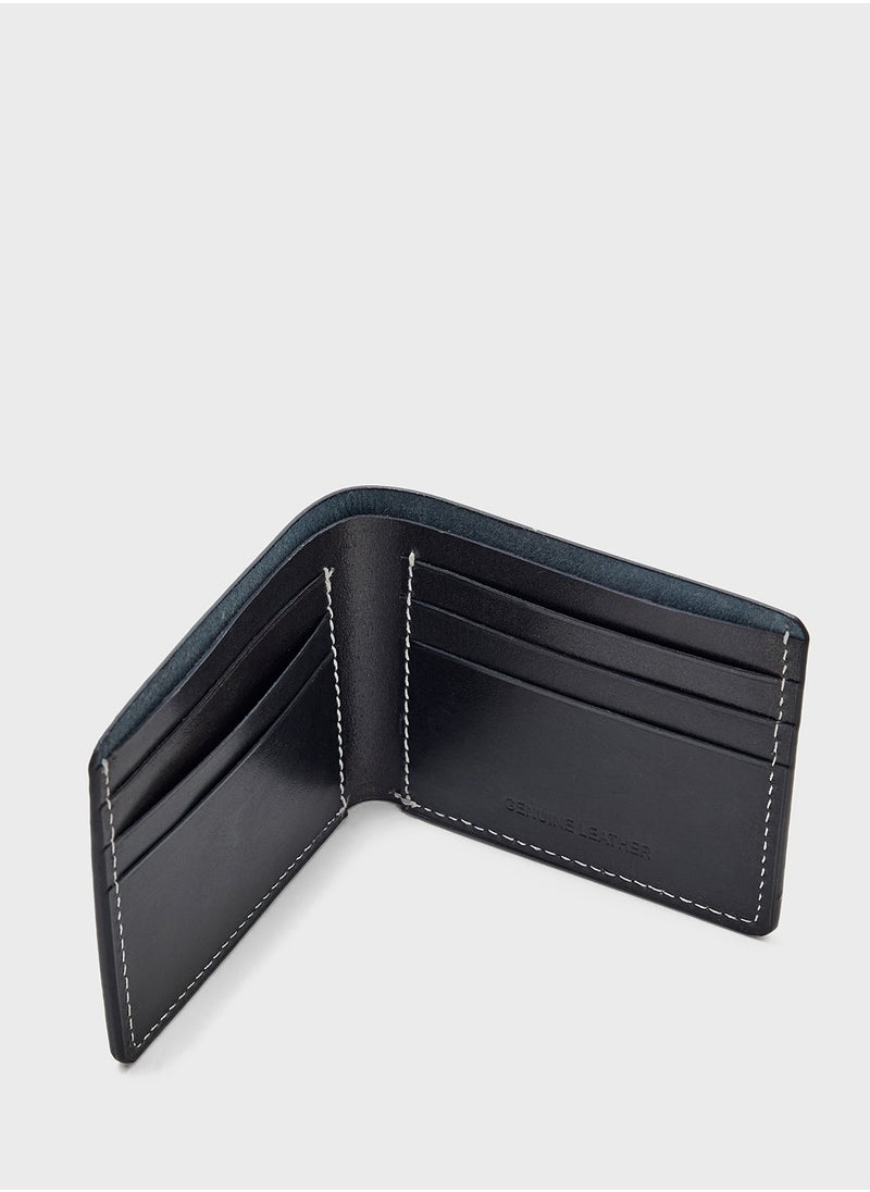Genuine Leather Bi-Fold Wallet