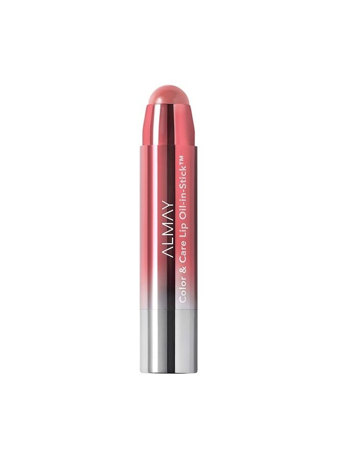 Almay Color & Care Lip Oil In Stick, Rosy Glaze 120, 0.09 Oz - Image 2