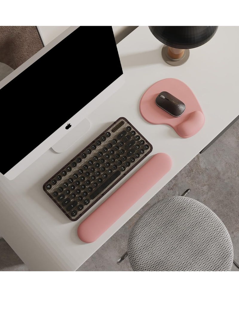 Bukela - Office Mousepad with Gel Wrist Support - Ergonomic Gaming Desktop Mouse Pad Wrist Rest - Design Gamepad Mat Rubber Base for Laptop Computer -Silicone Non-Slip Special-Textured Surface - Image 1