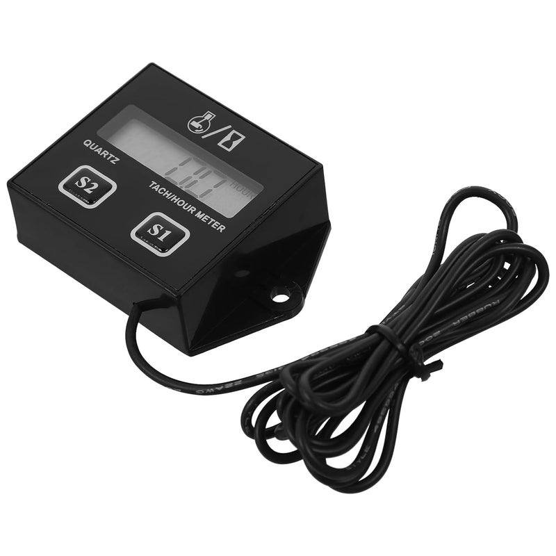 Healeved Digital Tachometer Speedometer Meter for Small Engines, Lawn Mower, Chainsaw with Electronic Gauge and Timer for Gasoline Motors - Image 1