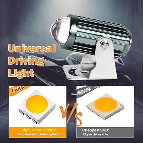 Asryd LED Motorcycle Driving Spot Lights 20W 6000K + 3800K Dual Light Color Off Road Light LED Fog Light (Pack of 2) For Hero Xtreme 160R - Image 3