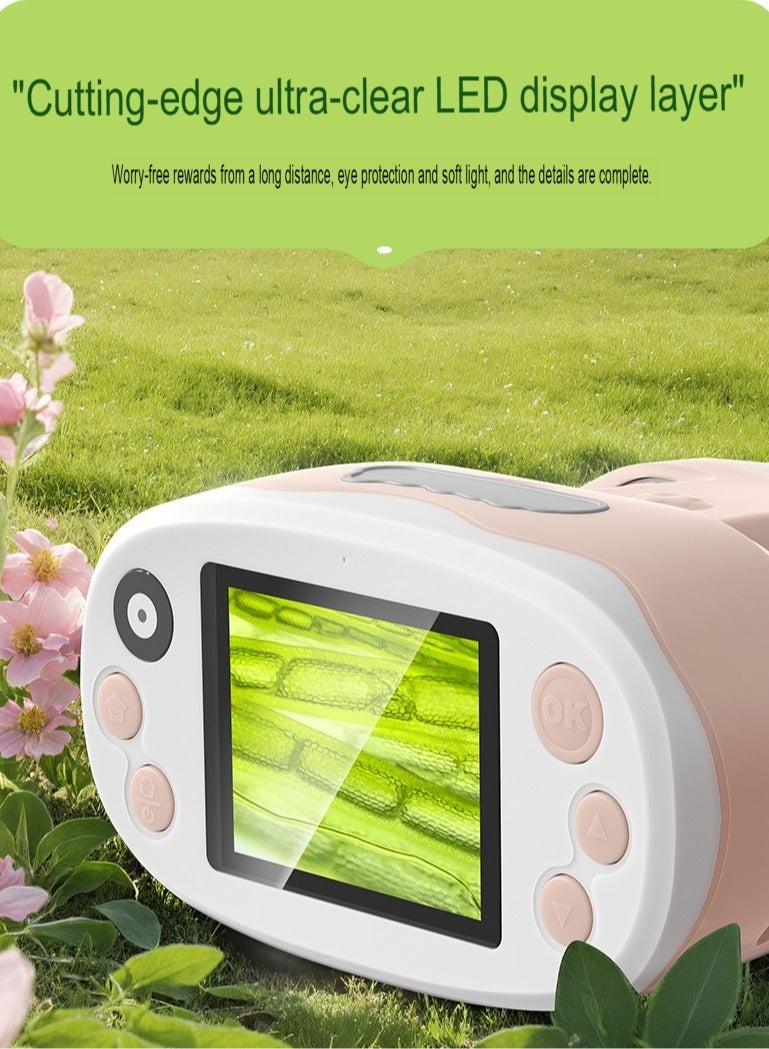 Generic Microscope Camera Toy, Children Video Recording Camera, Compact And Portable Pocket Microscope, Lightweight Digital Microscope Camera For Children, (1pc, Pink)  - Image 2