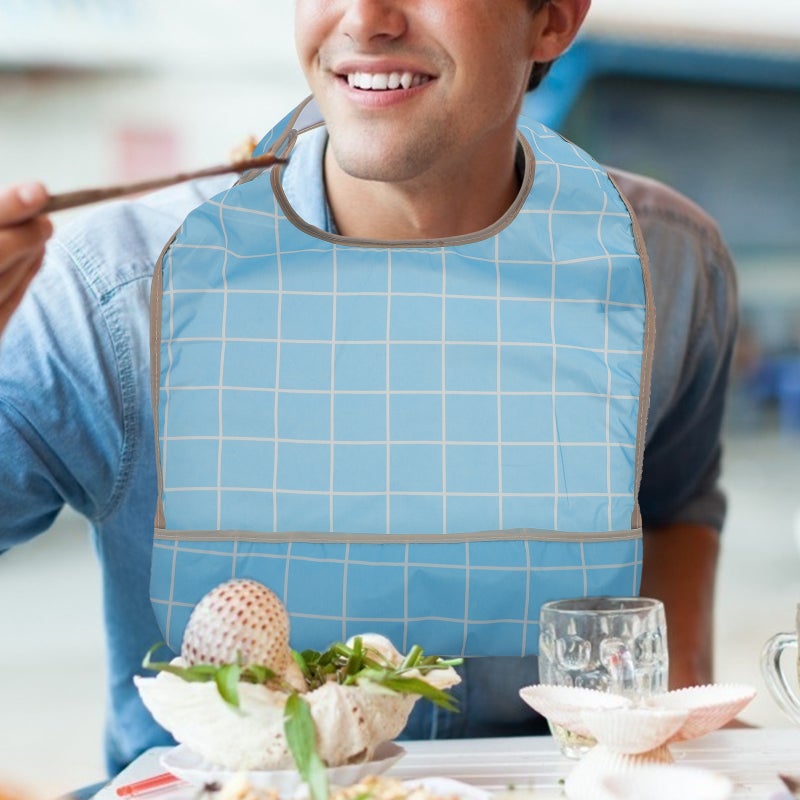 2pcs Rice Pinafore for Adults Polyester Bib Pinafore for Adults Eating - Image 4