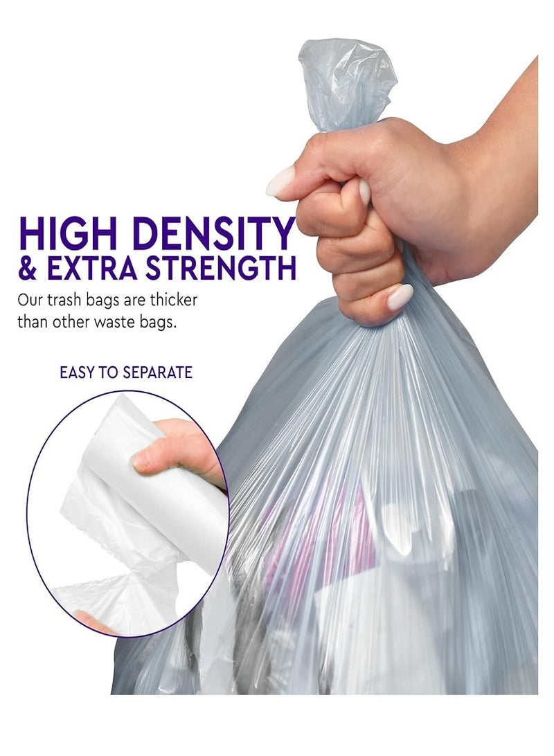 30-Piece Garbage Bag White 46 x 52CM, Trash Bag Dustbin Bag Waste Bag Home Bag Strong - Image 3