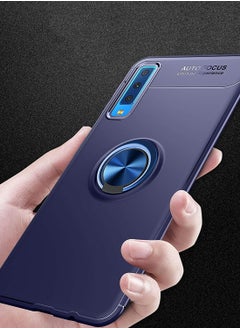 VINSOC Magnetic Car Mount Dedicated Cover With finger Ring Holder Casefor Samsung Galaxy A70 Blue  - Image 2