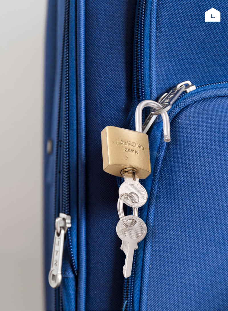 هومستر أقفال نحاسية صلبة عالية الجودة ومتينة مع مفاتيح للاستخدام الداخلي والخارجي - 3 قطع مقاس 25 ملم - Image 5