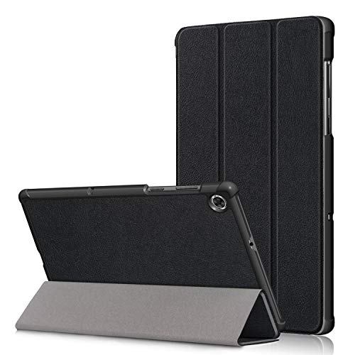 Gylint Case for Lenovo Tab M10 HD (2nd Gen), Folding Folio Ultra-Thin Smart PU Leather Stand Case Cover for Lenovo Tab M10 HD Gen 2 TB-X306F / TB-X306X (Not for M10 HD) Black - Image 1