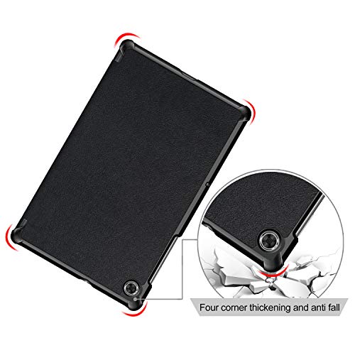 Gylint Case for Lenovo Tab M10 HD (2nd Gen), Folding Folio Ultra-Thin Smart PU Leather Stand Case Cover for Lenovo Tab M10 HD Gen 2 TB-X306F / TB-X306X (Not for M10 HD) Black - Image 5