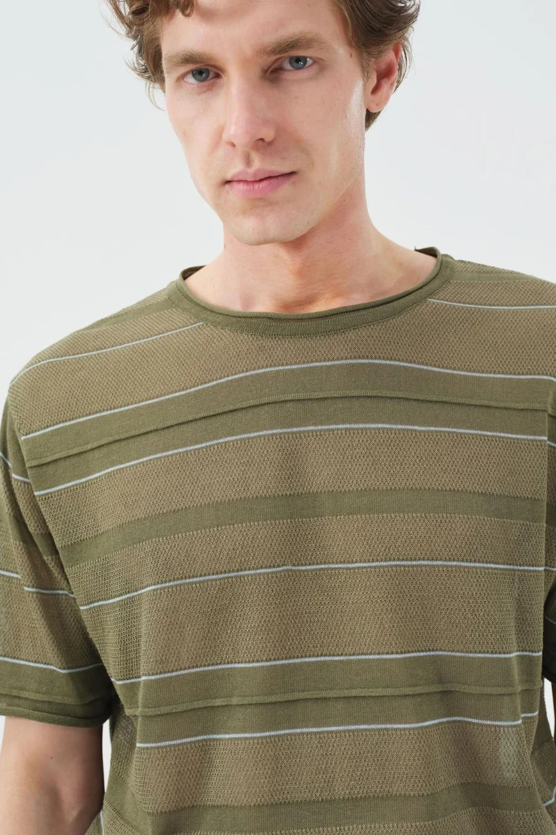 Giesto Khaki Green GIESTO Men's T-Shirt for Men | Best Price UAE