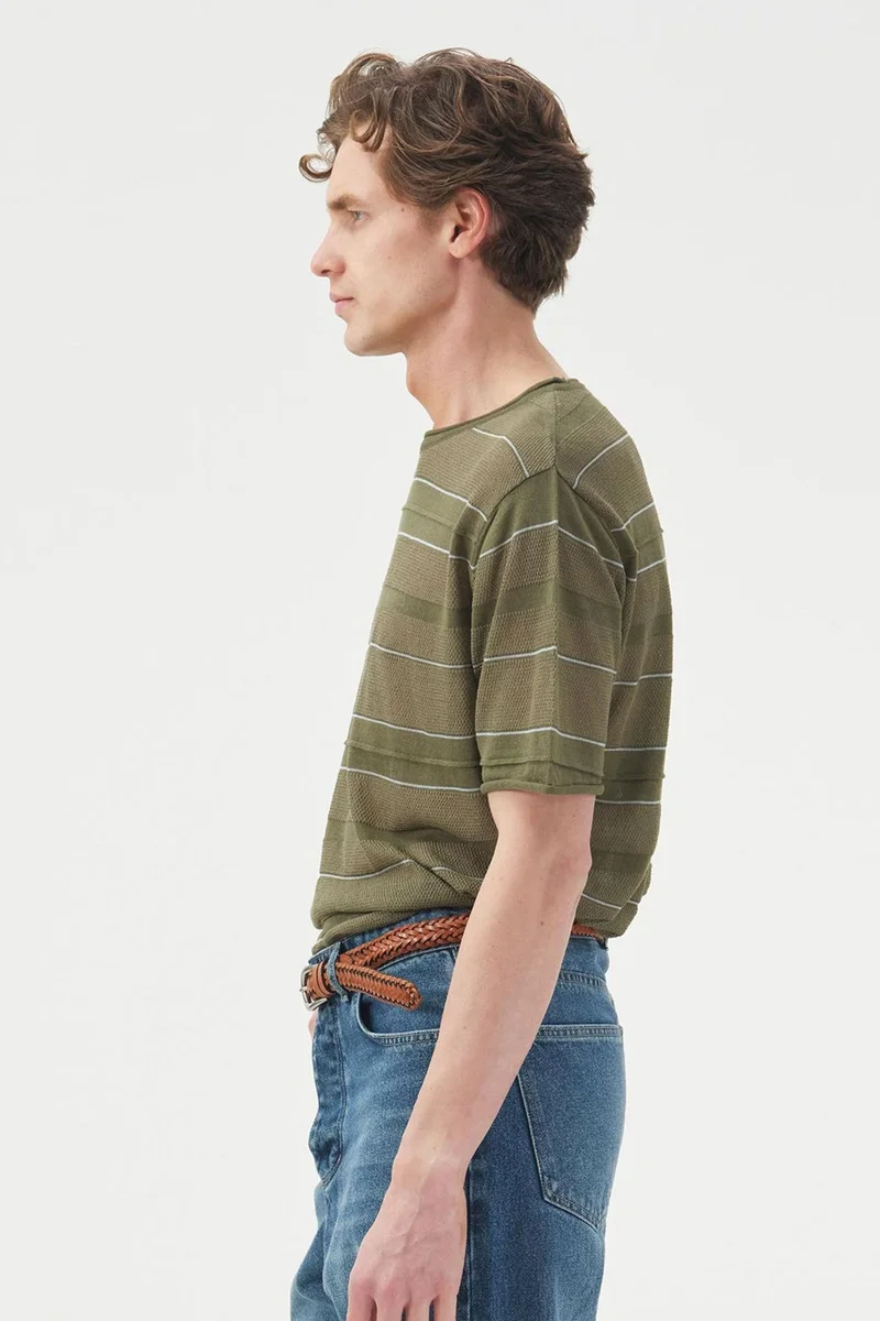 Giesto Khaki Green GIESTO Men's T-Shirt for Men | Best Price UAE