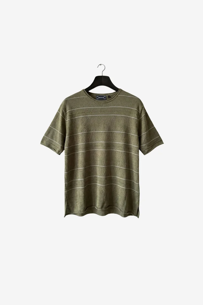 Giesto Khaki Green GIESTO Men's T-Shirt for Men | Best Price UAE